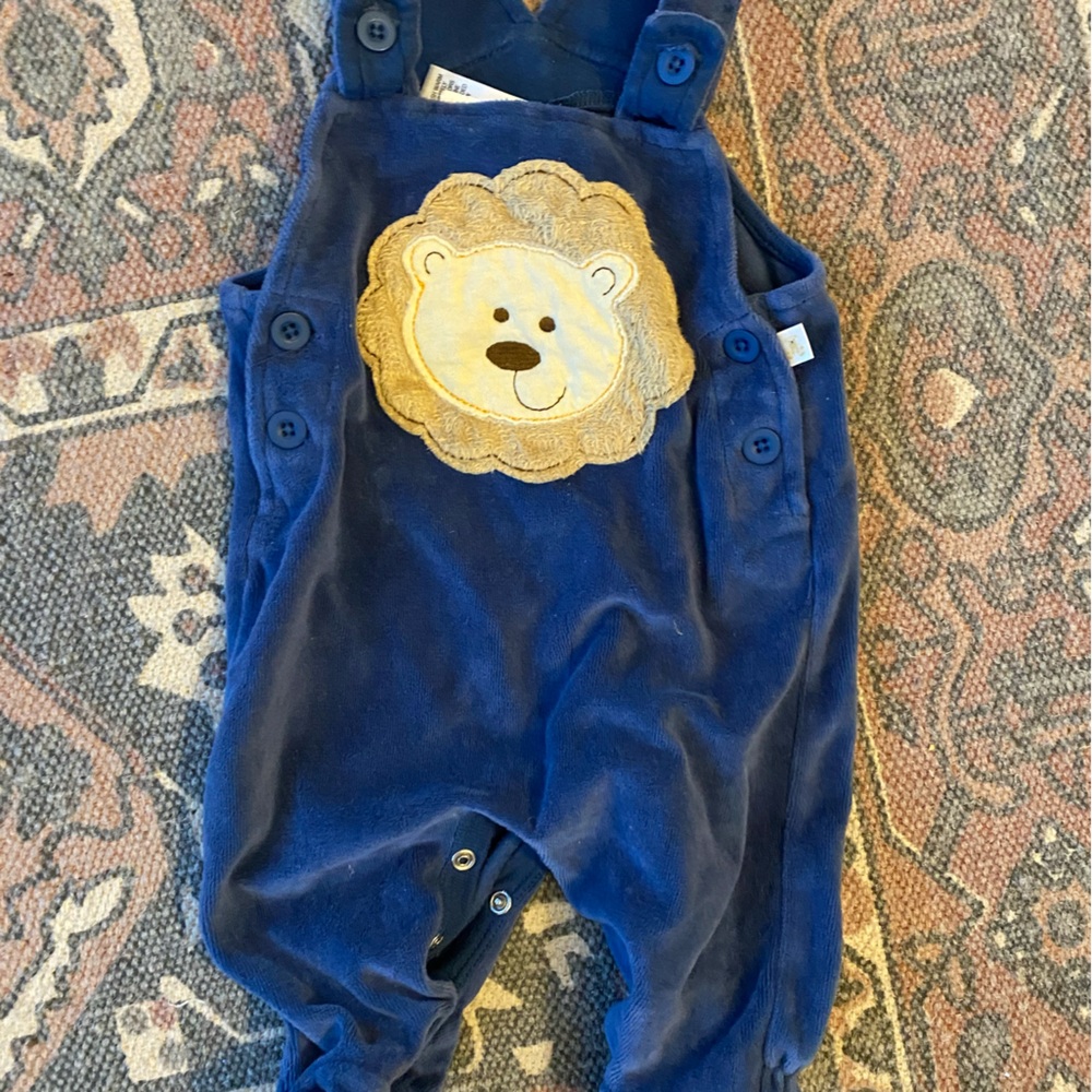 3 months infant soft lion coverall